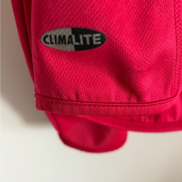 Adidas Bright Pink Youth Jacket with Black Stripes - Picture 5 of 6